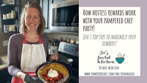 How Host Rewards Work With A Pampered Chef Party With Jen Youtube