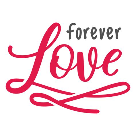 Forever Love Lettering Transparent Png And Svg Vector File
