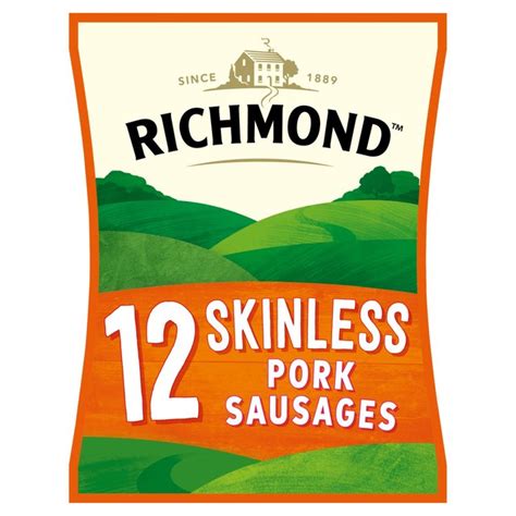 Richmond 12 Skinless Pork Sausages Morrisons