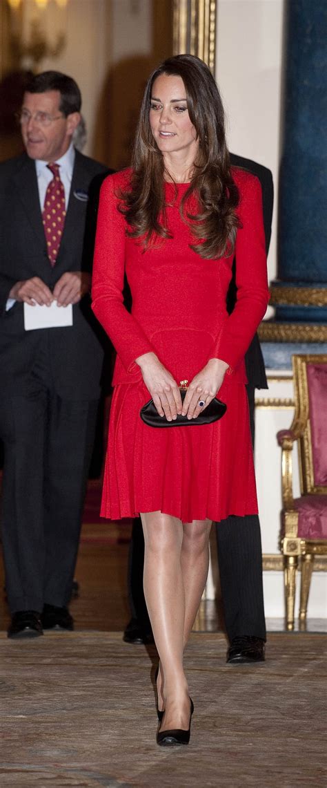 Kate Wearing The Red Dress In 2014 Kate Middleton Wearing Red Alexander Mcqueen Dress