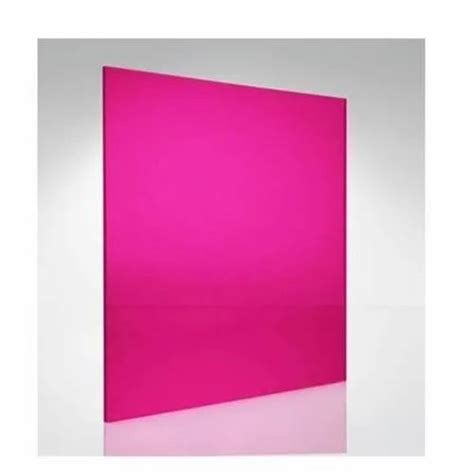 Pink Glossy Imported Pt Glass Acrylic Sheet Thickness 3 0 Mm Size 8x4 Feet At Rs 2700 Piece