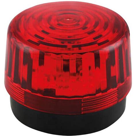 Velleman Red Flashing Led Strobe Light 12v Dc 393 Diameter Ebay