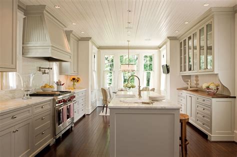 How to transform a tiny space | maison flaneur. Beadboard Kitchen Ceiling -Transitional - kitchen - Anne ...