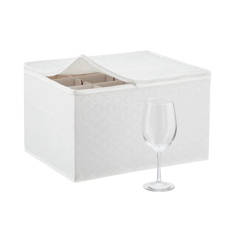 Not only this, but our wine glass storage (also known as glassjacks) is a fantastic way of. Stemware Storage Case - White Quilted Wine Glass Storage ...
