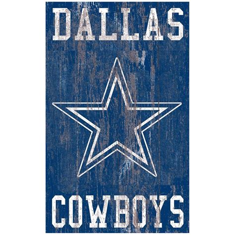Dallas Cowboys 11 X 19 Heritage Distressed Logo Sign