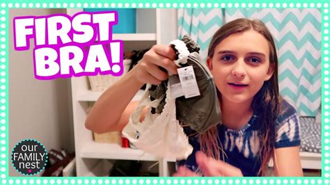 buying her first bra youtube