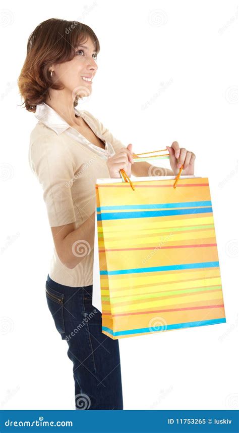 A Young Girl Goes Shopping Stock Image Image Of Fashion 11753265