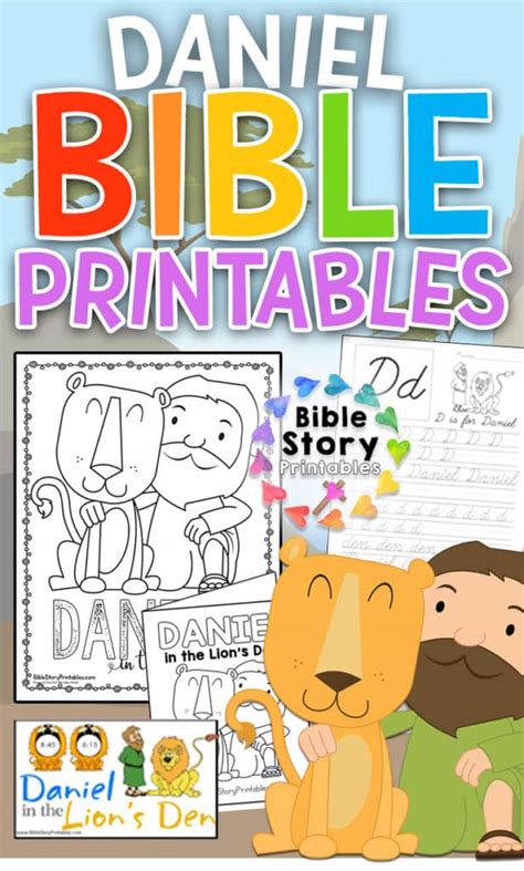 Daniel In The Lions Den Bible Printables Bible Story