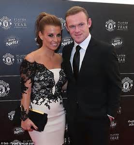 coleen rooney supports husband wayne at manchester united awards daily mail online