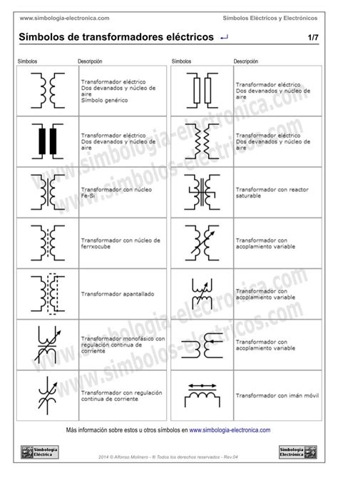 Simbolos Transformadores Electricos