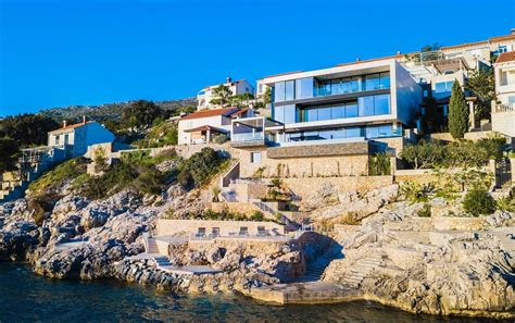 Beach Luxury Villa In Dubrovnik With Pool Sauna Modern Villas Croatia