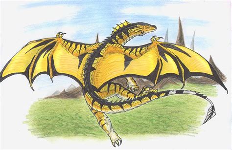 Yellow Dragon Sketch By Tacimur On Deviantart