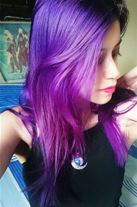 Pretty Girl With Purple Hair
