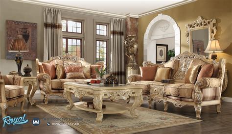 set sofa tamu mewah furniture ruang tamu klasik mewah terbaru royal