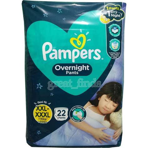 New Pampers Overnight Pants Xxl Xxxl 22 Pieces Lazada Ph
