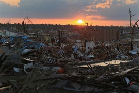A tornado is a violently rotating column of air that is in contact with the base of a cumulonimbus cloud (or occasionally, a cumulus cloud) and the earth's surface. Missouri Tornado Deadliest In U.S. History PHOTOS