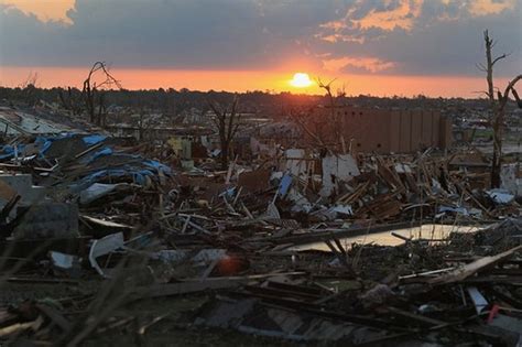 A tornado is a violently rotating column of air that is in contact with the base of a cumulonimbus cloud (or occasionally, a cumulus cloud) and the earth's surface. Missouri Tornado Deadliest In U.S. History PHOTOS