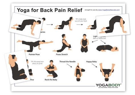 Maybe you would like to learn more about one of these? Back Pain Relief Yoga Pose Chart | Yoga Body | Yoga For ...