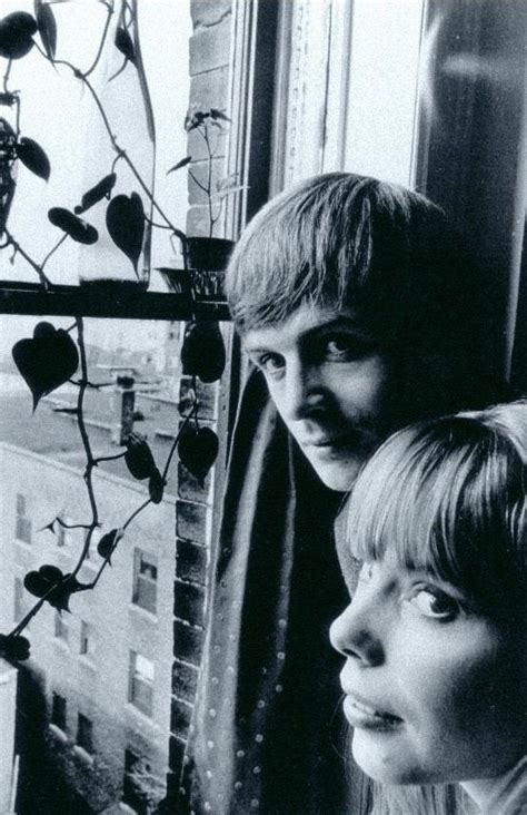 Joni Mitchell And Her Husband Chuck Mitchell In Their Detroit Apartment