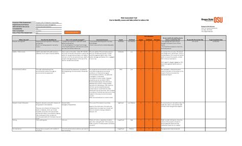 In this excel file, you'll find all the sections needed to complete a full risk assessment. Risk Management Spreadsheet Template Spreadsheet Downloa ...