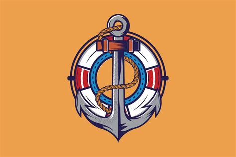 Anchor logo template (42935) | Logos | Design Bundles
