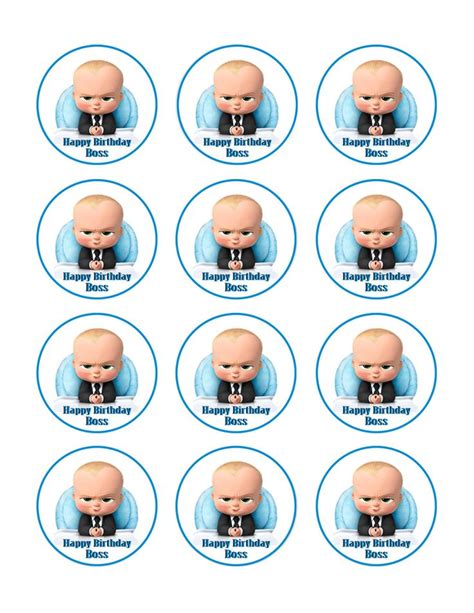 The Boss Baby Edible Cake Topper Or Cupcake Topper Decor In 2021