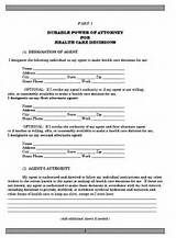 Free Power Of Attorney Form For Medical And Financial