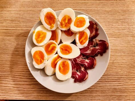 Midnight Snack Perfect Boiled Eggs And Speck Rthehighchef