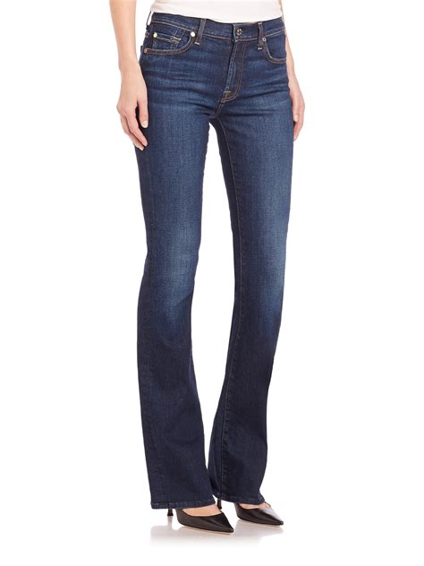 7 For All Mankind Iconic Bootcut Jeans In Blue Lyst