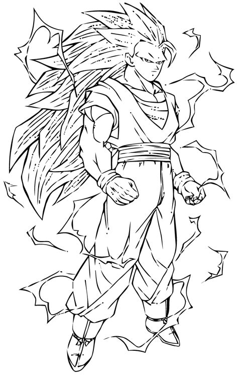 Goku Gohan And Vegeta Coloriage Dragon Ball Z Coloriage Dragon Ball