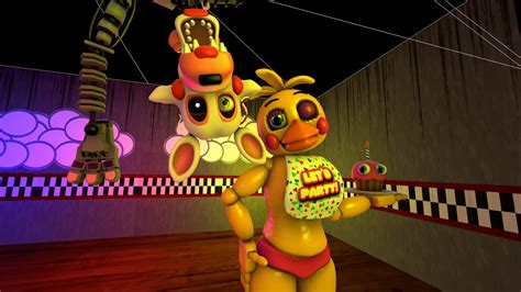 Fnaf Five Nights At Freddys Toy Chica And Mangle Ask Sfm Bff Best