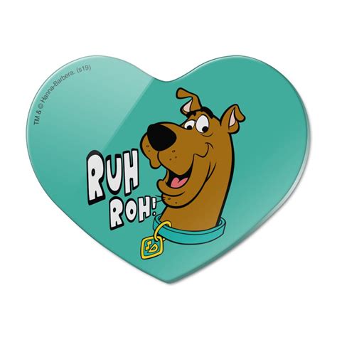 Scooby Doo Ruh Roh Heart Acrylic Fridge Refrigerator Magnet Walmart