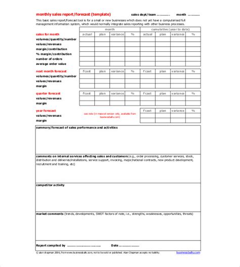 34 Sample Monthly Report Templates Word Pdf