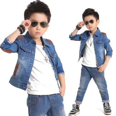 2016 Brand New Kids Denim Jeans Set For Boys Fashion Children Denim