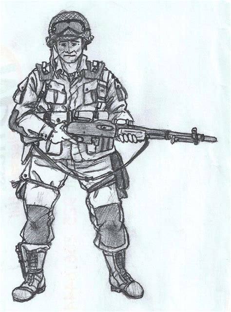 101st Airborne Bar Gunner Sketch By Warman707 On Deviantart