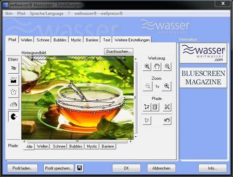 Wellwasser Bluescreen Gratis Download Von Heisede