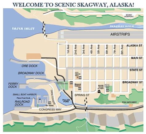 Alaska Skagway Juneau Ketchikan Port Maps Alaska Cruise Alaska