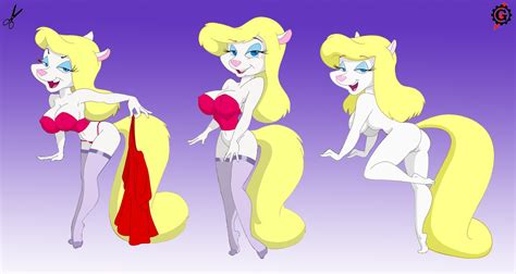 Rule Animaniacs Anthro Big Breasts Blonde Hair Blue Eyes Breasts Clothed Clothing Doug