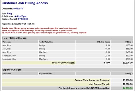 Customer Billing Review Access Online Timesheets Time Tracking