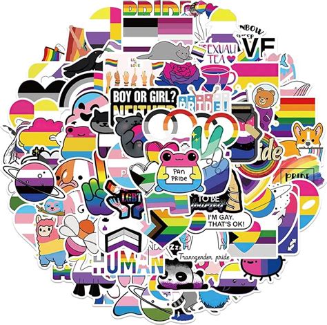 lgbtq stickers bisexual stickers trans pride stickers 100pcs laptop vinyl sticker