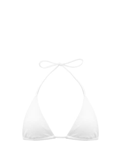 White The String Triangle Bikini Top Matteau Matchesfashion Us