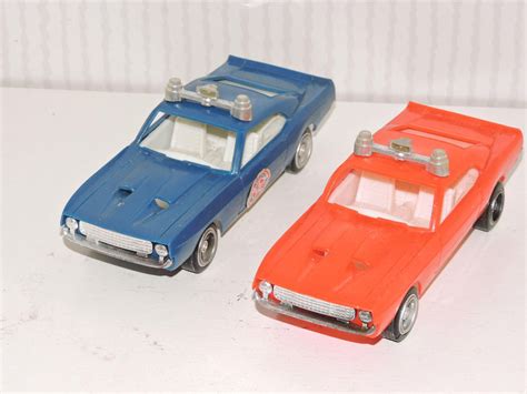 2x Vintage Gordy International Plastic Toy Police Cars | Etsy
