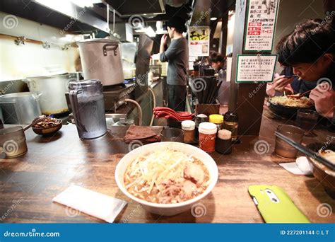 Japanese Ramen Shop In Kyoto Editorial Stock Image Image Of