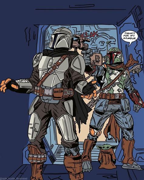 The Mandalorian Season Ii Din Djarin X Boba Fett Star Wars Comics Star Wars Cards Star