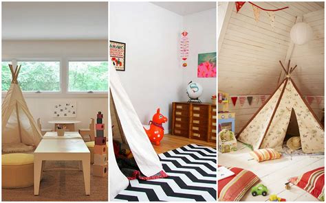 Play room organization goals with our morning blue play mat. Native american tepee children's playrooms | Interior ...