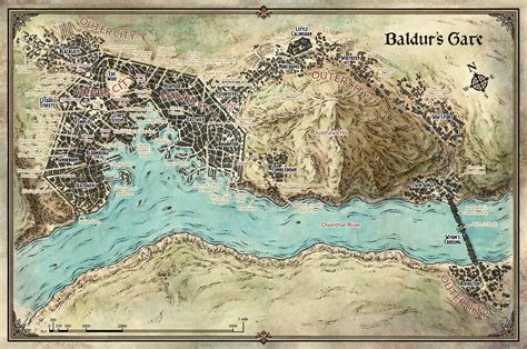 Map Of Baldurs Gate During 5e Dandd Baldursgate3