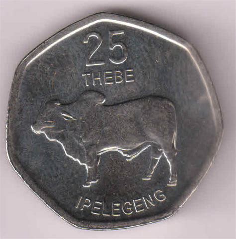 Botswana 25 Thebe 2013 Unc Coin Kb Coins And Currencies