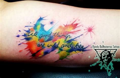 Watercolor tattoos look so nice. Watercolor quote tattoo | Word tattoos, Tattoos, Watercolor quote