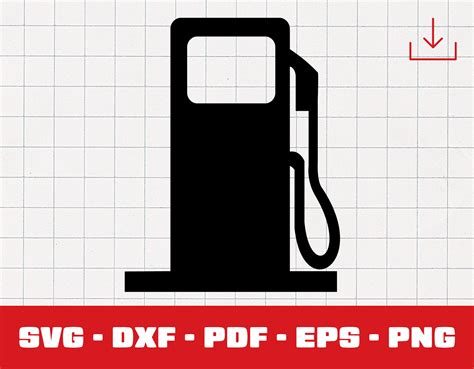 Gas Pump Svg Silhouette Gas Clip Art Svg Files For Cricut Eps Dxf