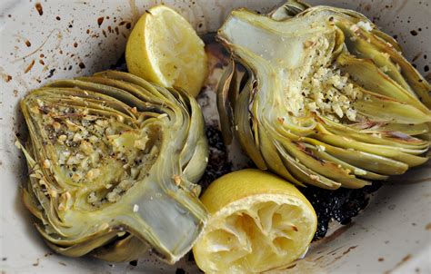 Oven Roasted Artichokes Yummy For The Heart